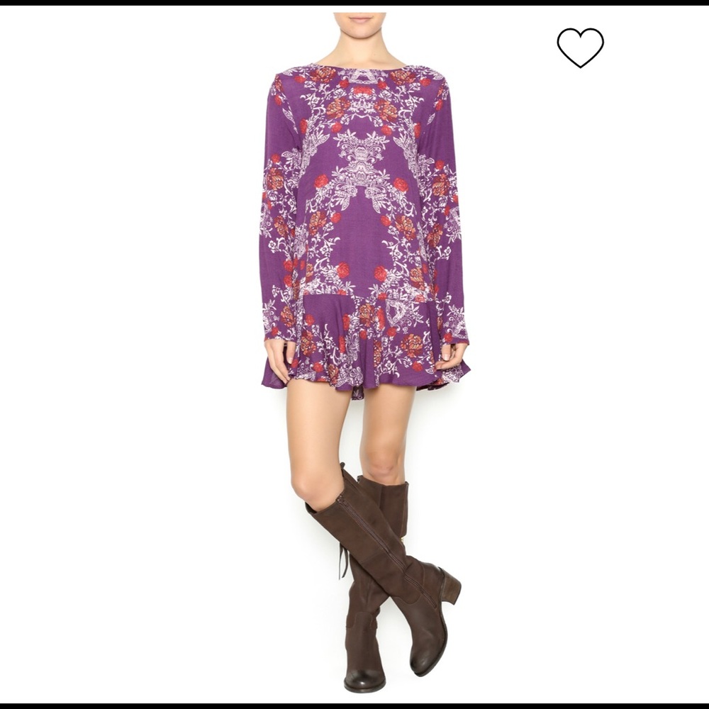 Free People Smooth Talker Open V Back Long Sleeve